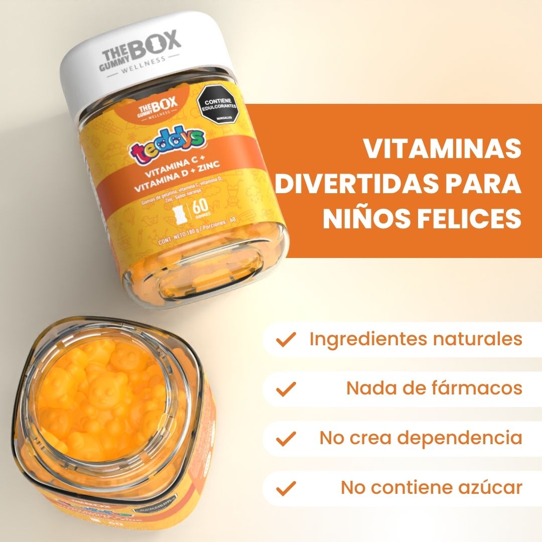 Vitamina C + Zinc para Niños, en gomitas 💪🏻.